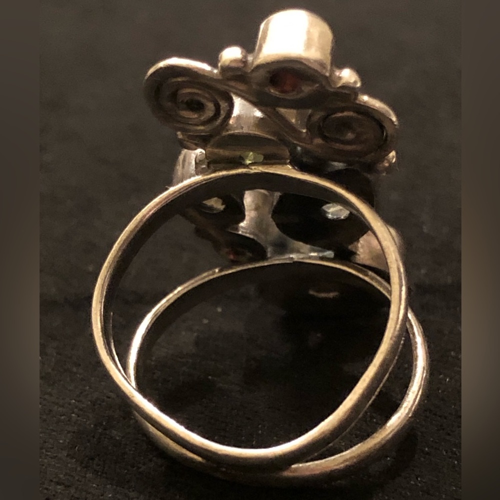 Multicolored Fine Gemstone Ring - image 6